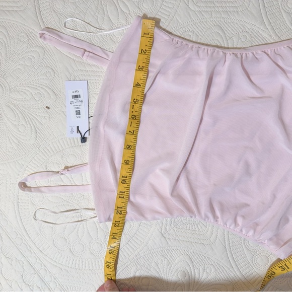 NWT Dynamite 100098779 bare cami mesh pink S - Picture 2 of 5